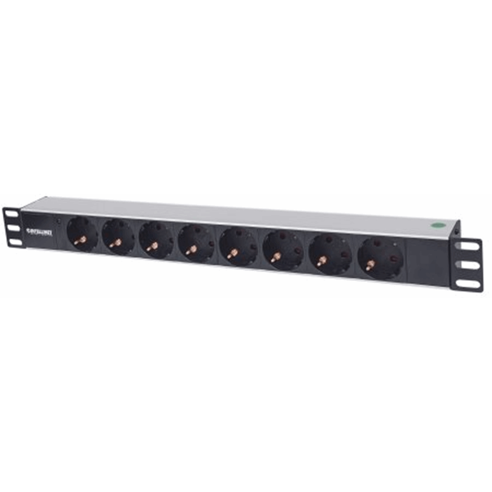 19" 1U Rackmount 8-Output Power Distribution Unit (PDU) Black, 482.6 (L) x 44.4 (W) x 62 (H) [mm]