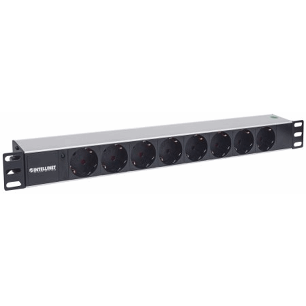 19" 1U Rackmount 8-Output Power Distribution Unit (PDU) Black, 482.6 (L) x 44.4 (W) x 62 (H) [mm]
