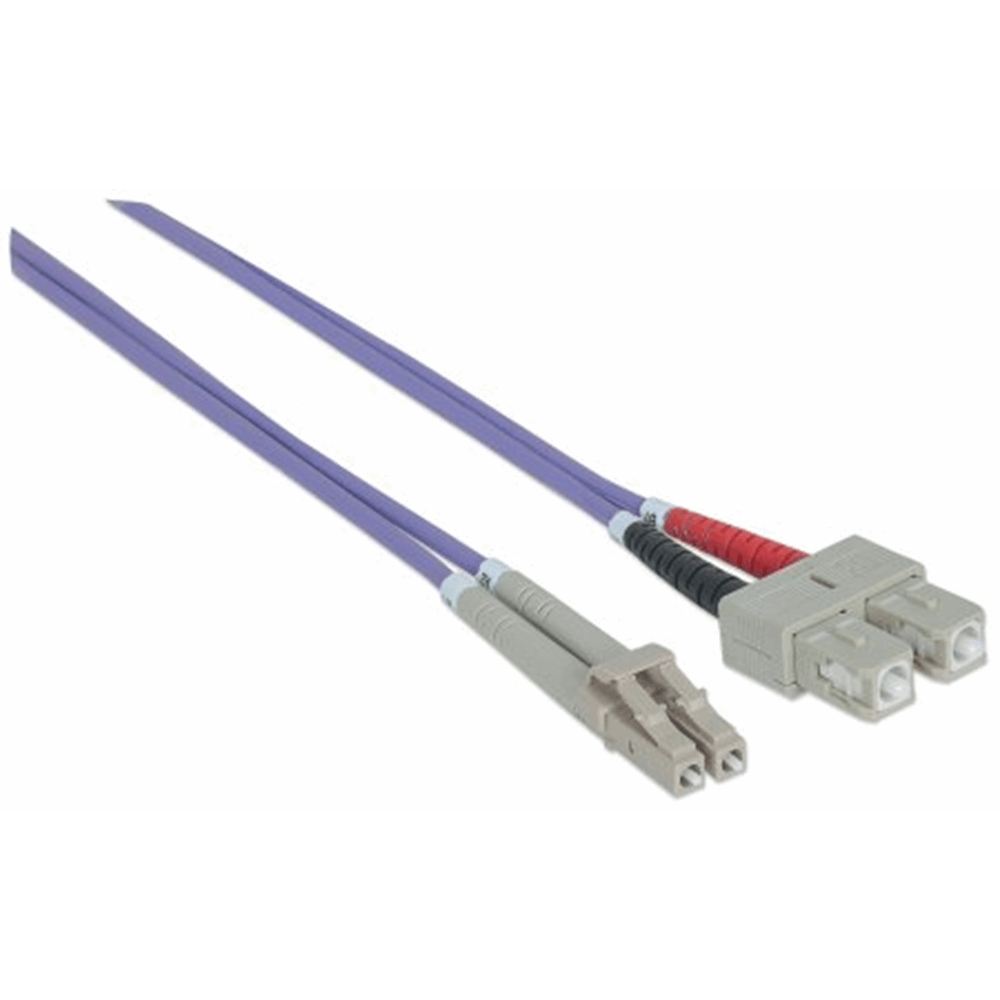 Fiber Optic Patch Cable, Duplex, Multimode Violet