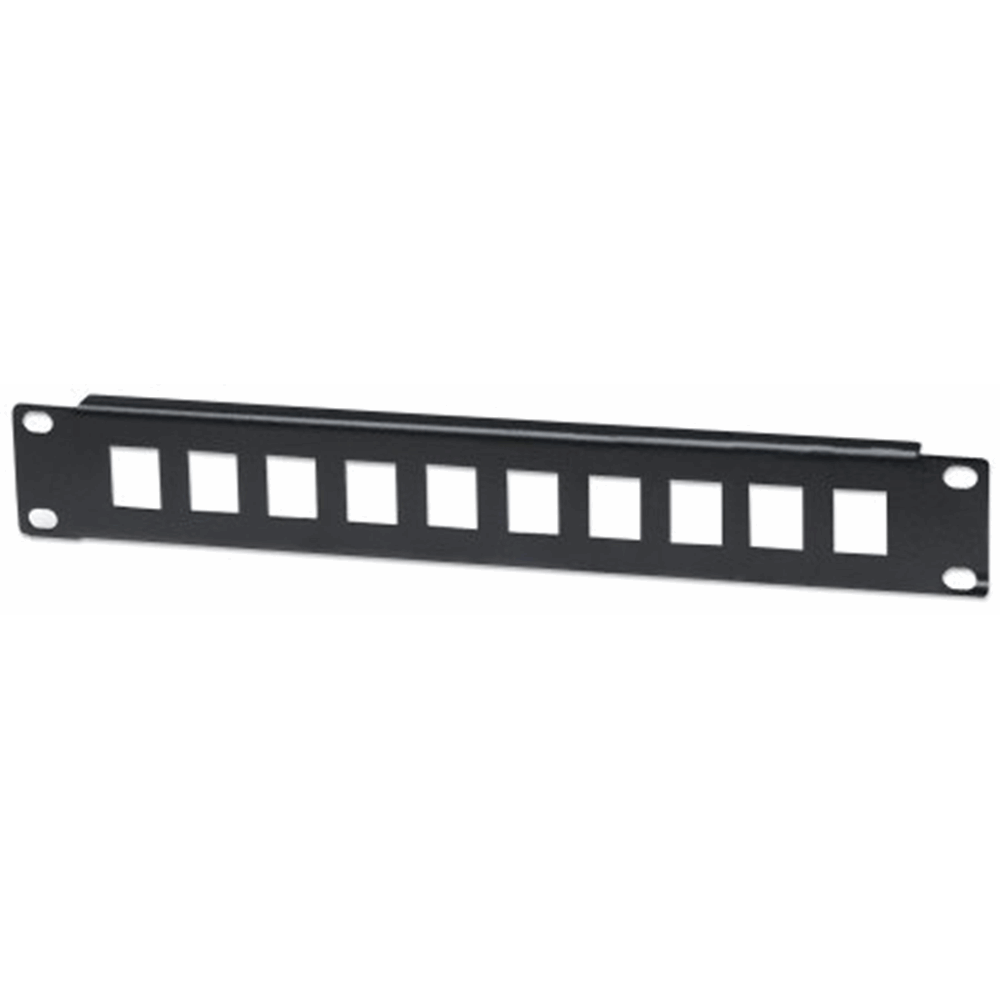 10" Blank Patch Panel Gray