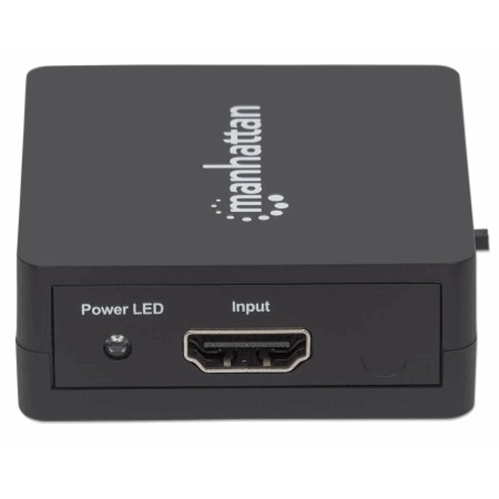 1080p 2-Port HDMI Splitter Black, 60 (L) x 54 (W) x 20 (H) [mm]