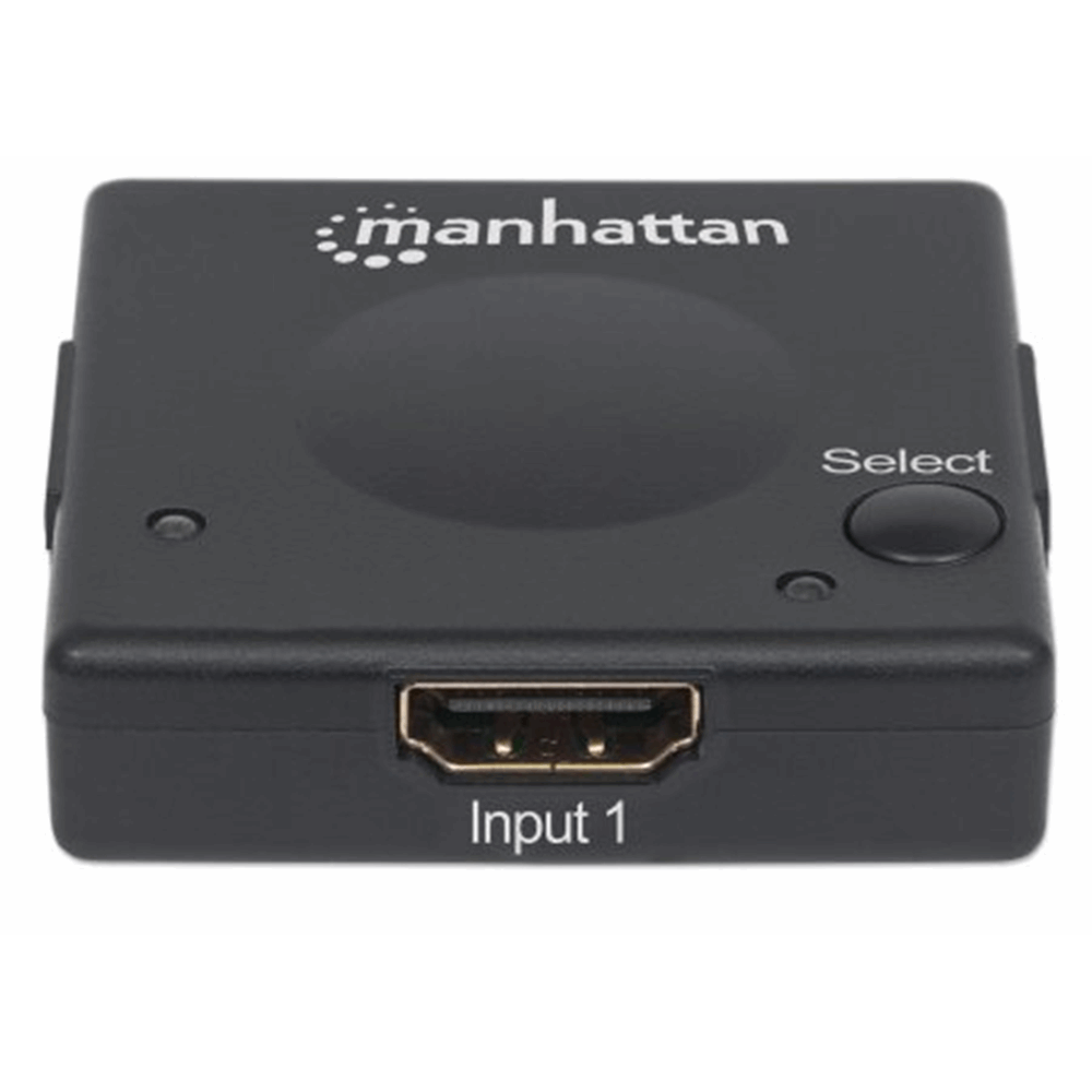 1080p 2-Port HDMI Switch Black, 51 (L) x 51 (W) x 15 (H) [mm]