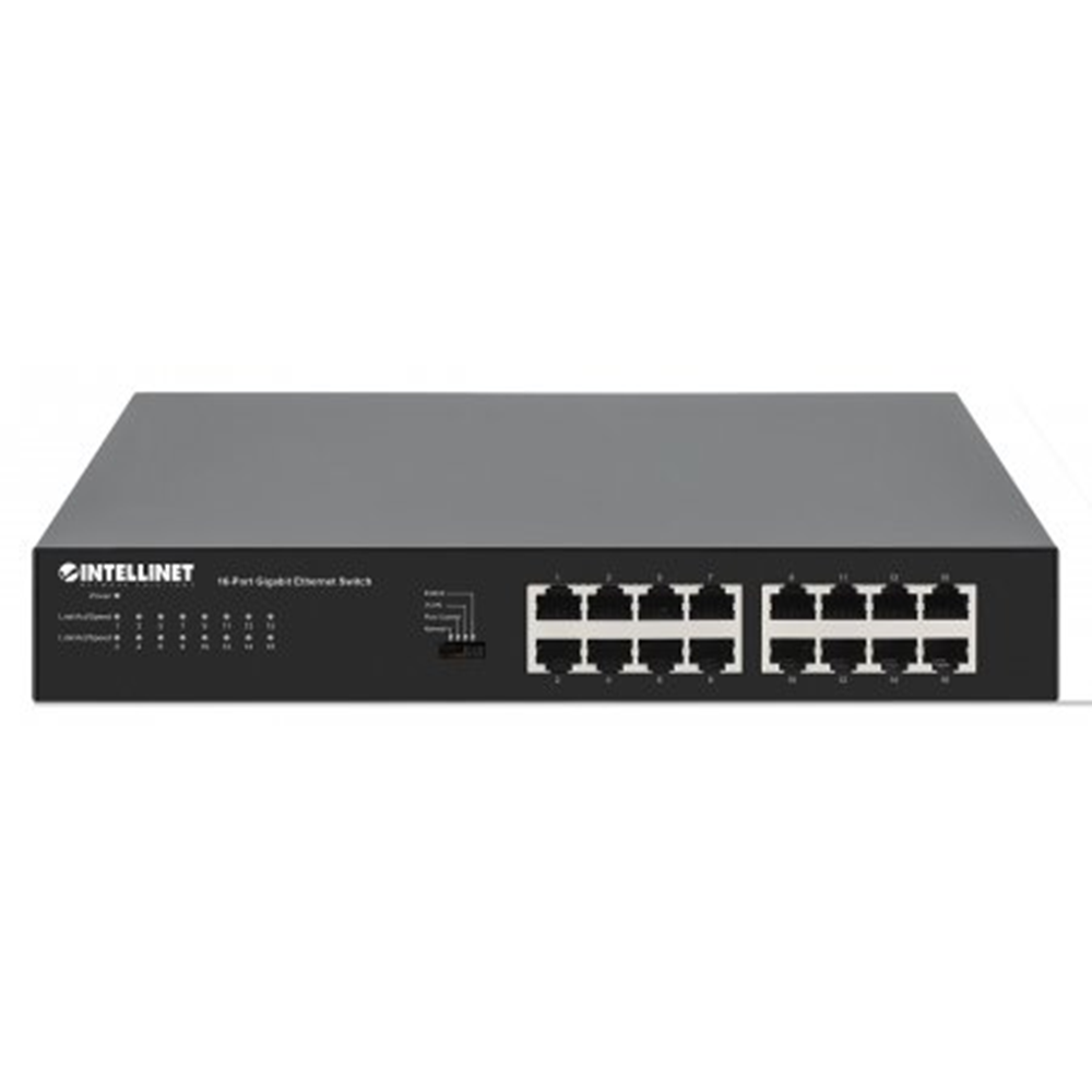 16-Port Gigabit Ethernet Switch Black, 126 (L) x 280 (W) x 44 (H) [mm]