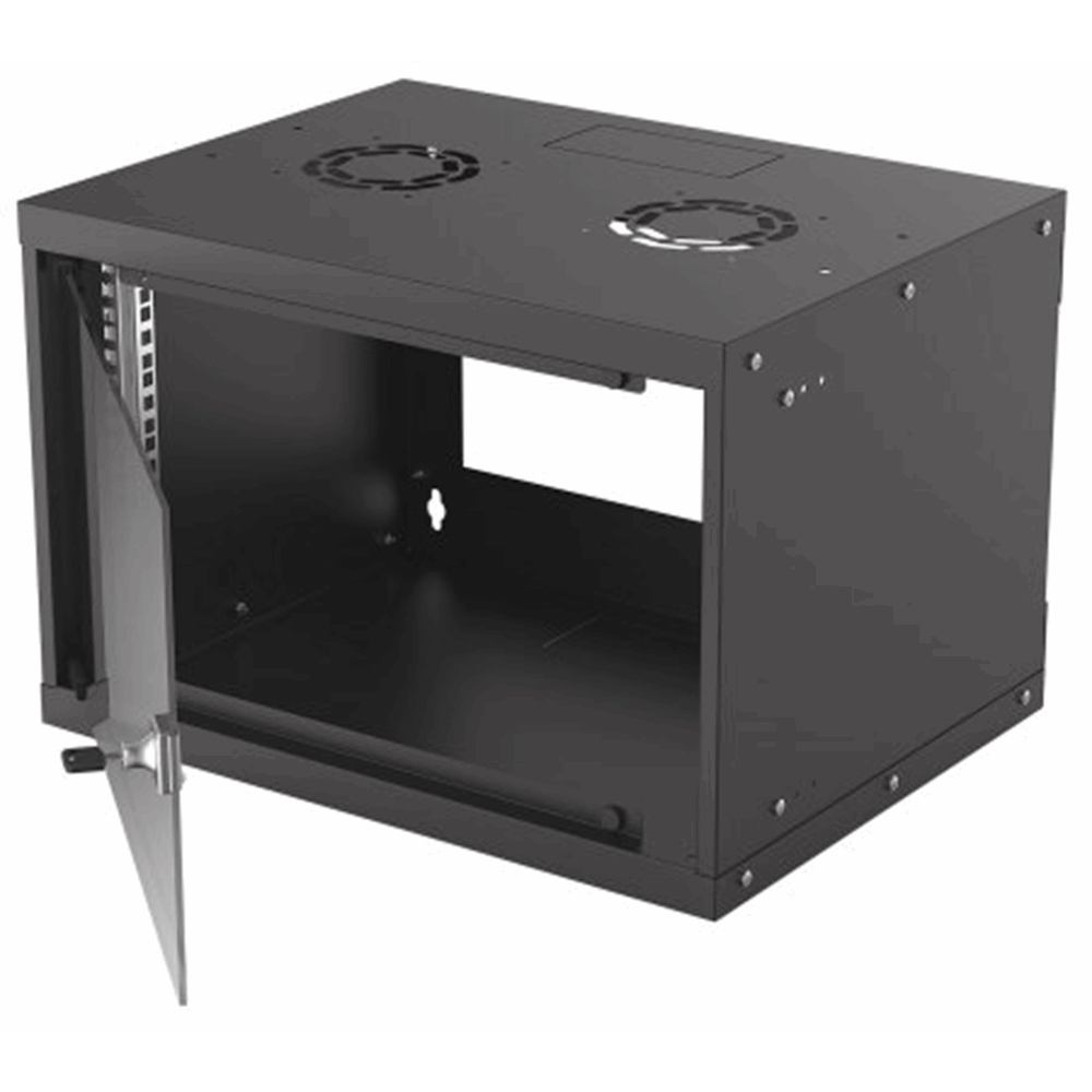 19" Basic Wallmount Cabinet Black, 400 (L) x 540 (W) x 353 (H) [mm]