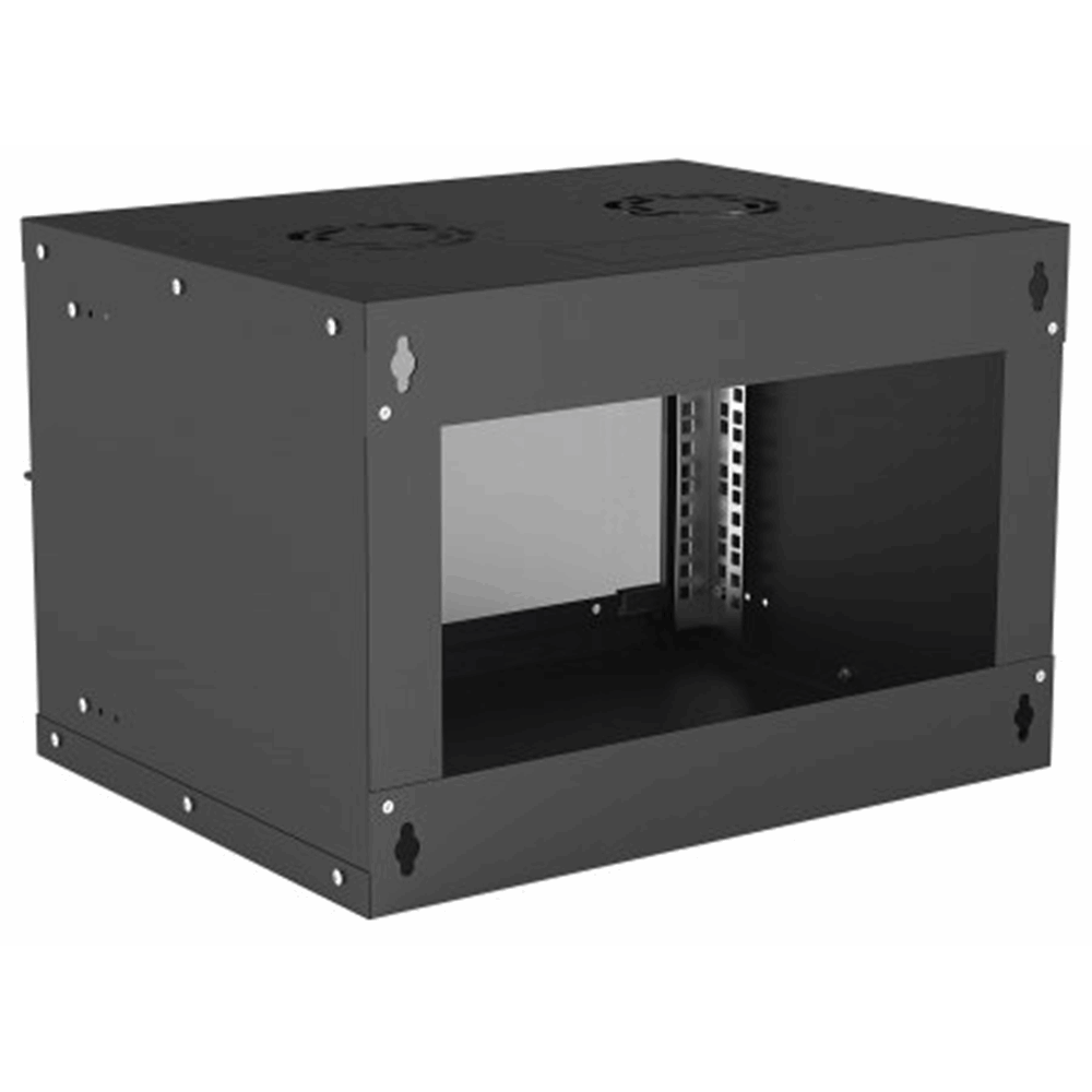 19" Basic Wallmount Cabinet Black, 400 (L) x 540 (W) x 353 (H) [mm]