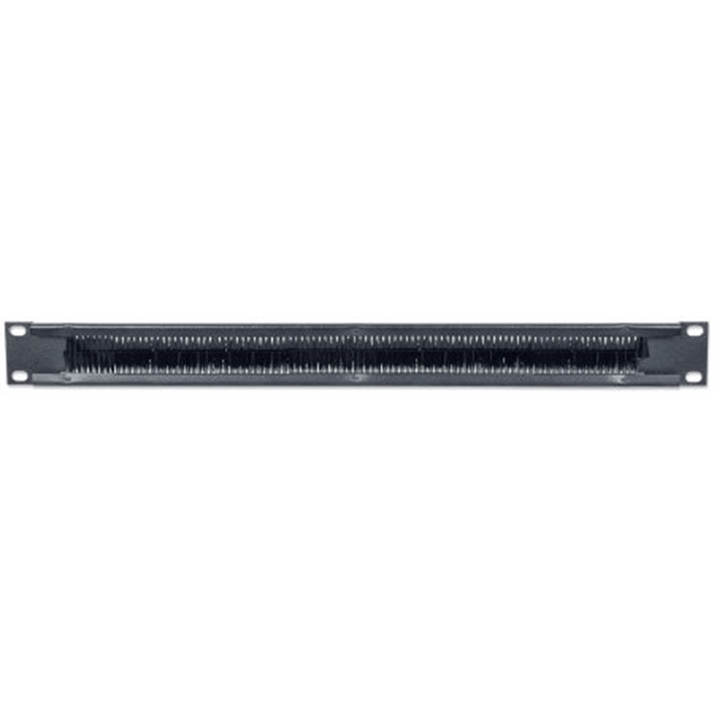 19" Cable Entry Panel Black RAL9005, 483 (L) x 15 (W) x 45 (H) [mm]