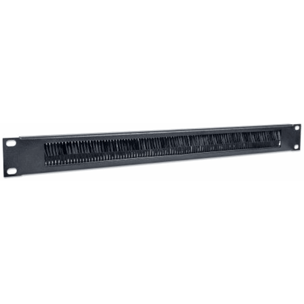 19" Cable Entry Panel Black RAL9005, 483 (L) x 15 (W) x 45 (H) [mm]