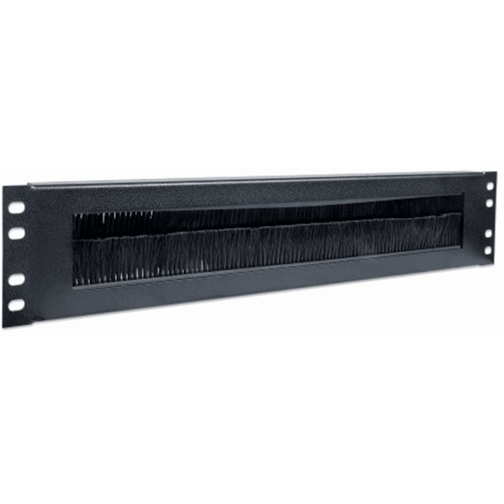 19" Cable Entry Panel Black RAL9005, 15 (L) x 483 (W) x 88 (H) [mm]