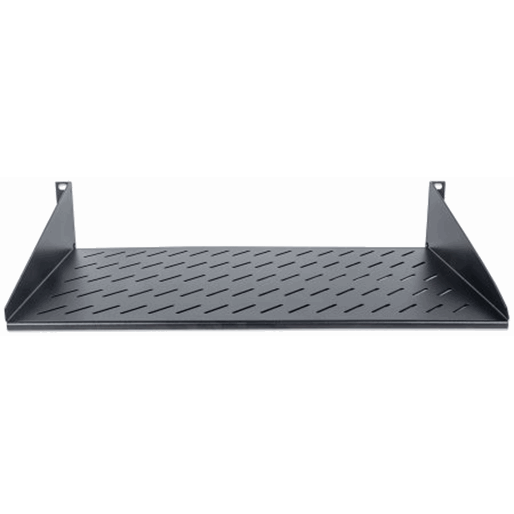 19" Cantilever Shelf Black RAL9005, 250 (L) x 483 (W) x 45 (H) [mm]