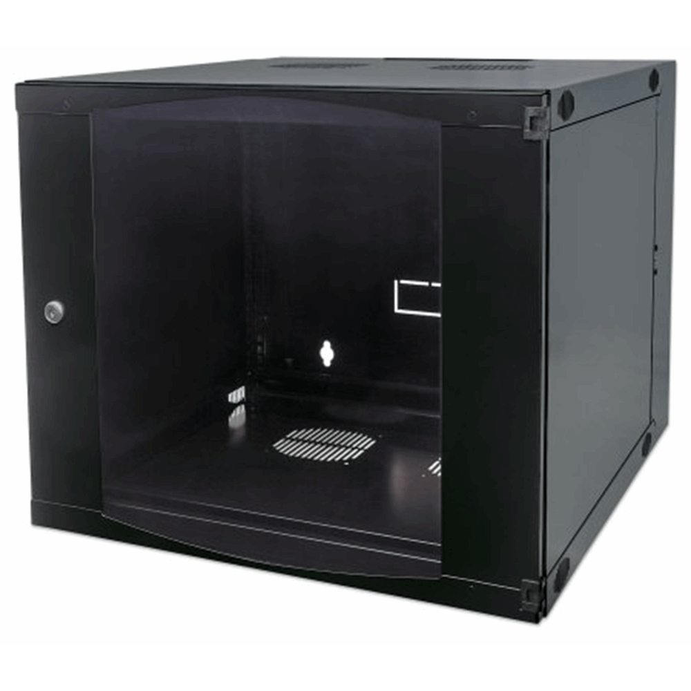 19" Double Section Wallmount Cabinet  Black, 450 (D) x 540 (W) x 460 (H) [mm]