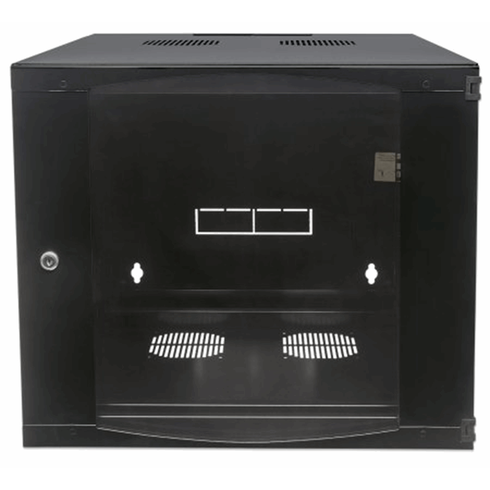 19" Double Section Wallmount Cabinet  Black, 600 (D) x 540 (W) x 460 (H) [mm]