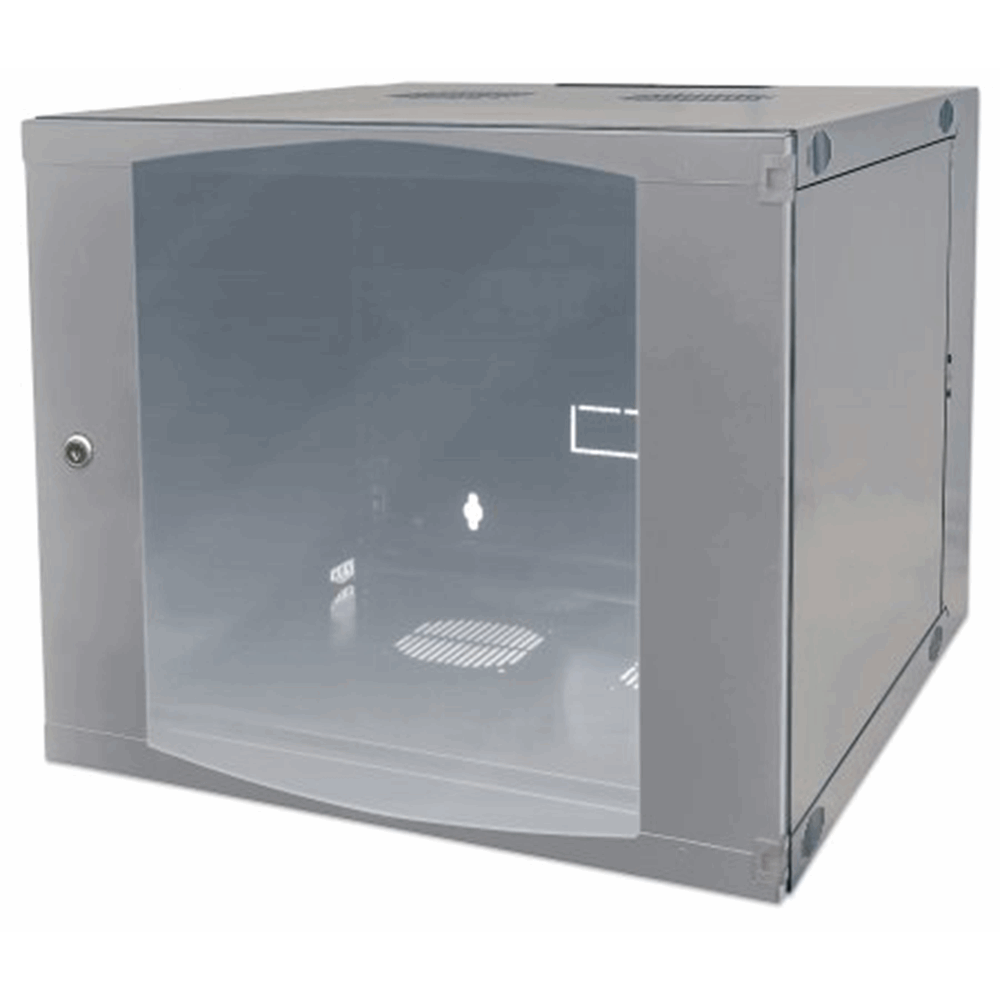 19" Double Section Wallmount Cabinet  Gray, 600 (D) x 540 (W) x 593 (H) [mm]
