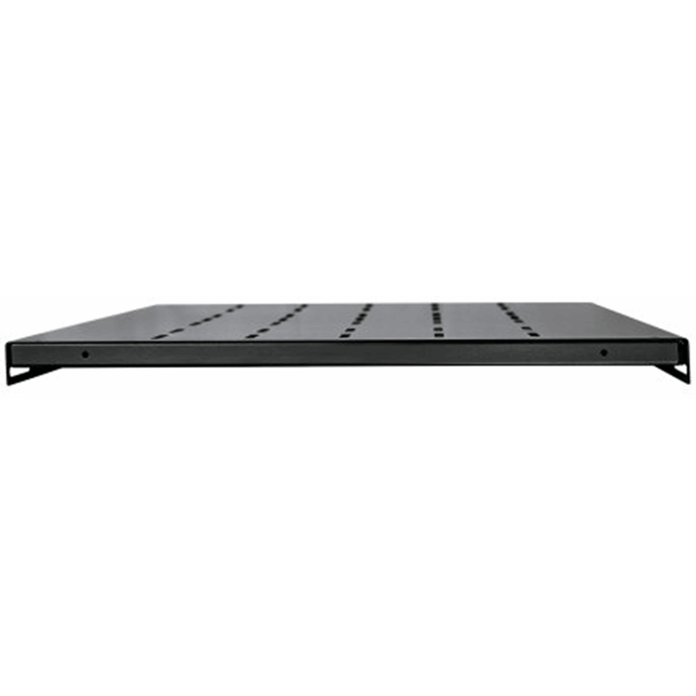 19" Fixed Shelf, 1U, 550 mm Depth, Black