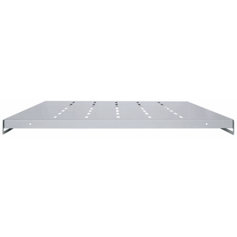 19" Fixed Shelf, 1U, 550 mm Depth, Gray