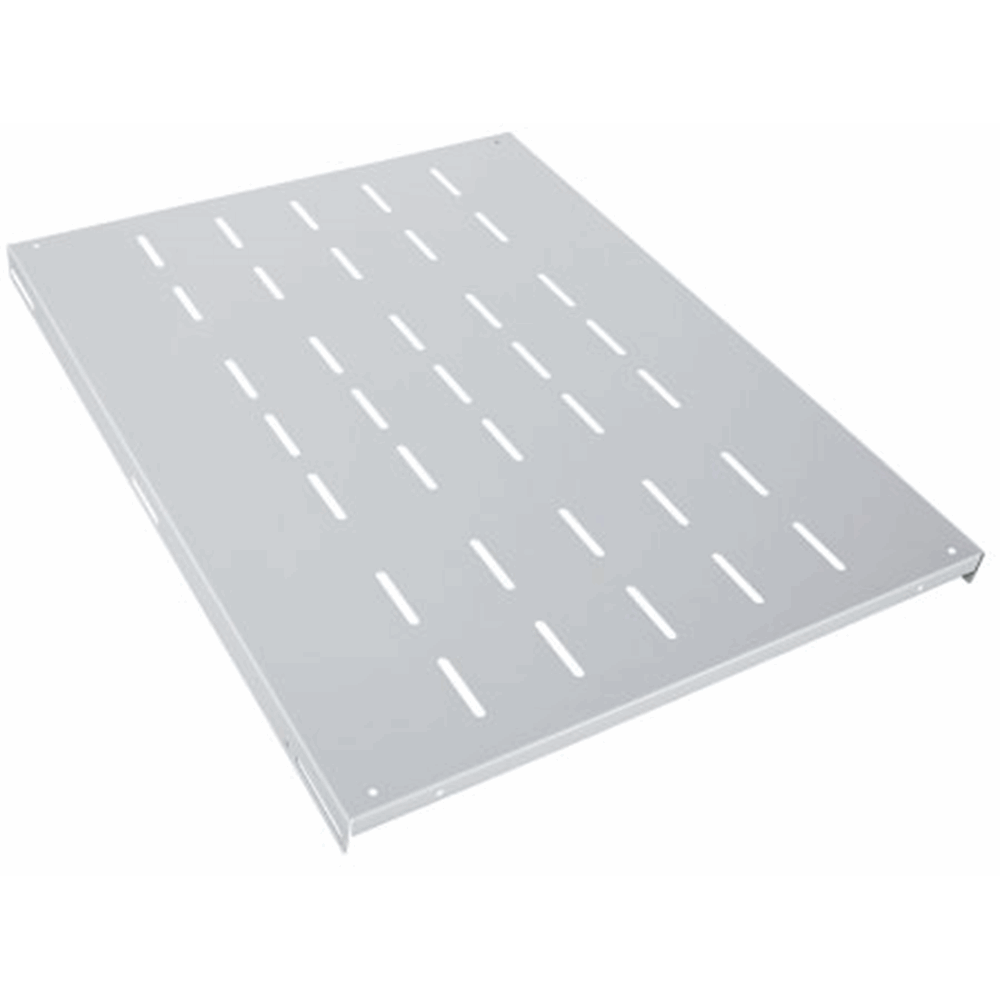 19" Fixed Shelf, 1U, 700 mm Depth, Gray