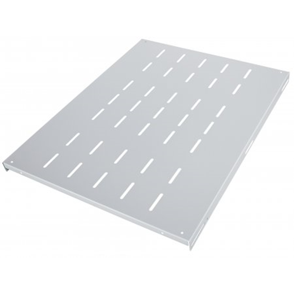 19" Fixed Shelf Grey RAL7035, 489 (L) x 350 (W) x 31.5 (H) [mm]