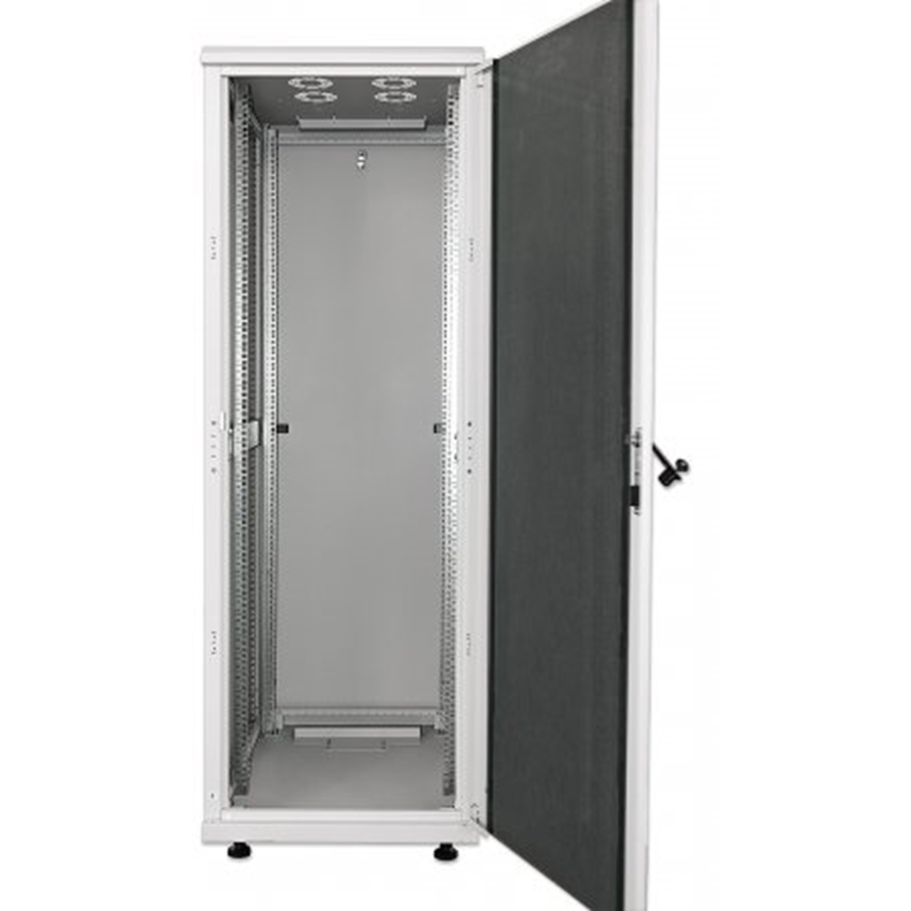 19" Network Cabinet, 16U, IP20-rated housing, Assembled, Gray