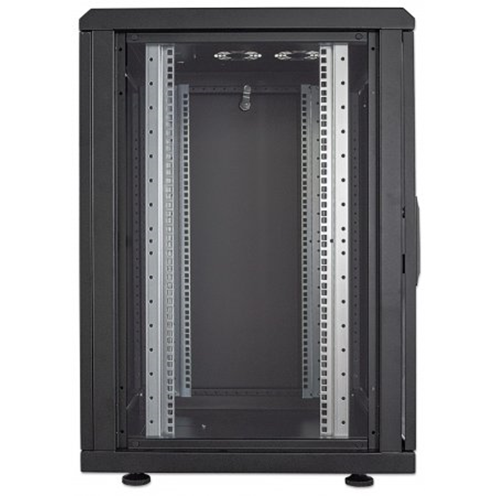 19" Network Cabinet, 16U, 600 (D) x 600 (W) x 878 (H) mm, IP20-rated housing, Flat Pack, Black