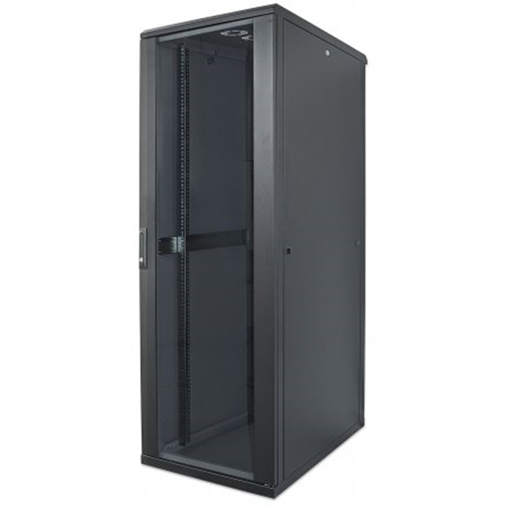 19" Network Cabinet, 32U, 600 (D) x 600 (W) x 1588 (H) mm, IP20-rated housing, Flat Pack, Black