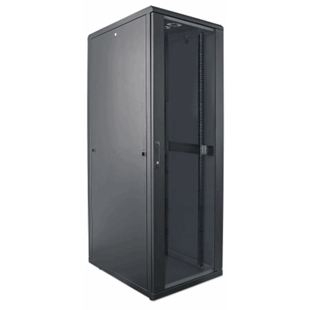19" Network Cabinet, 32U, 800 (D) x 600 (W) x 1588 (H) mm, IP20-rated housing, Flat Pack, Black
