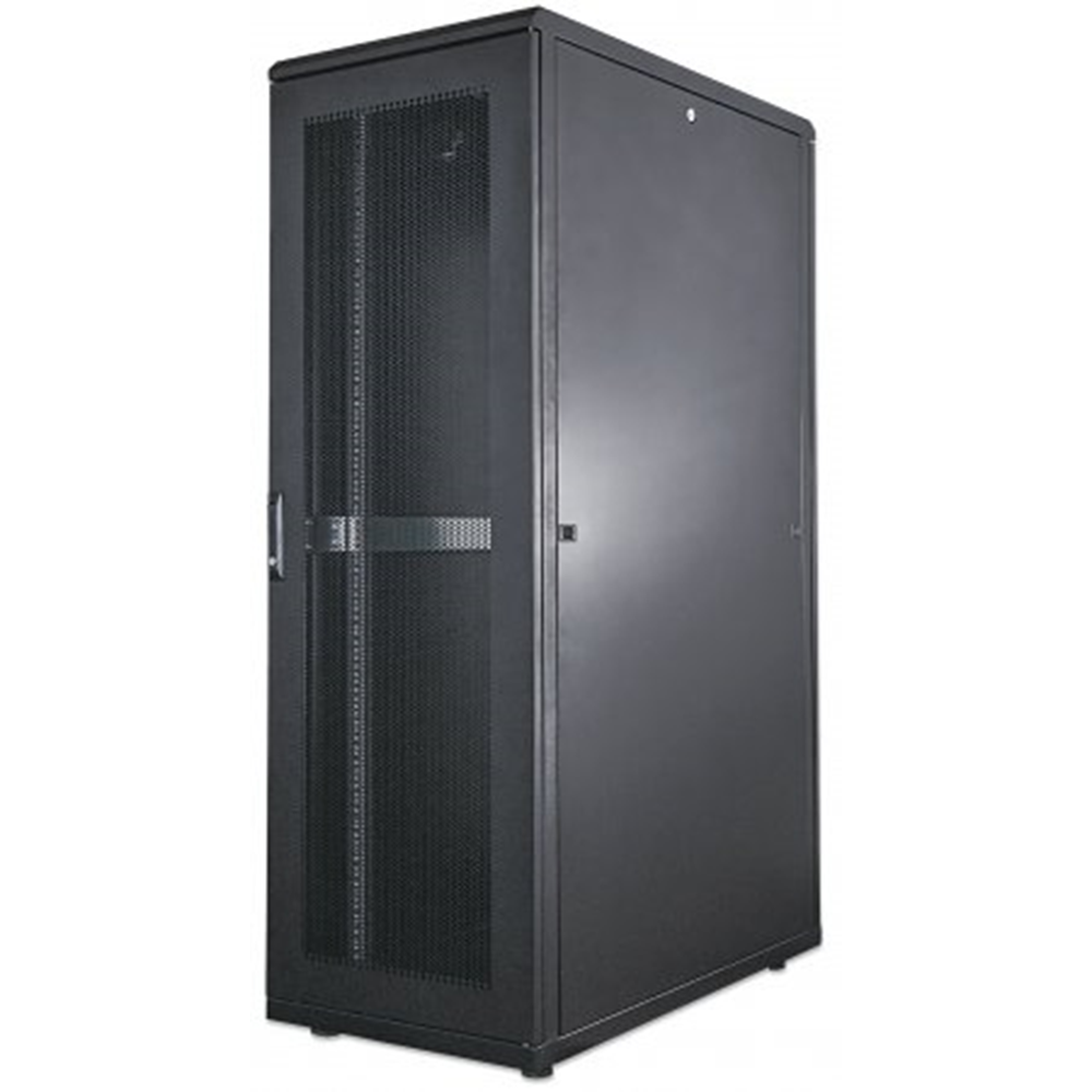 19" Server Cabinet, 26U, IP20-rated housing, Flatpack, Black