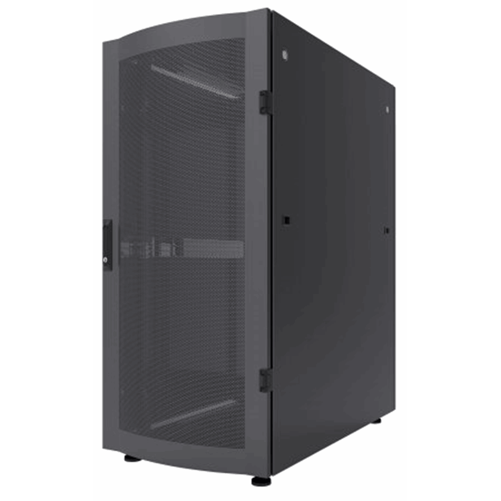 19" Server Cabinet, 36U, IP20-Rated Housing, Flatpacked, Black