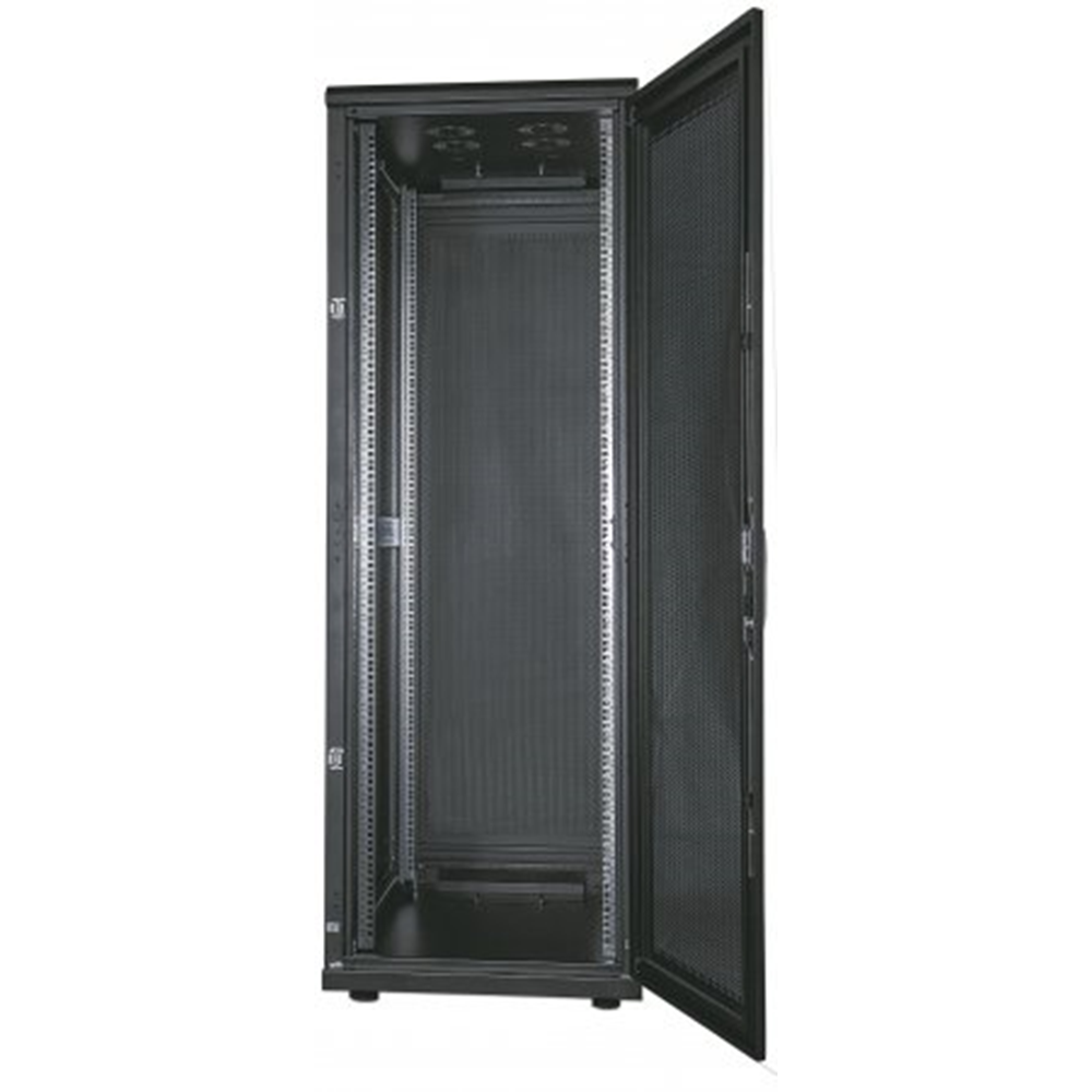 19" Server Cabinet, 42U, IP20-rated housing, Assembled, Black