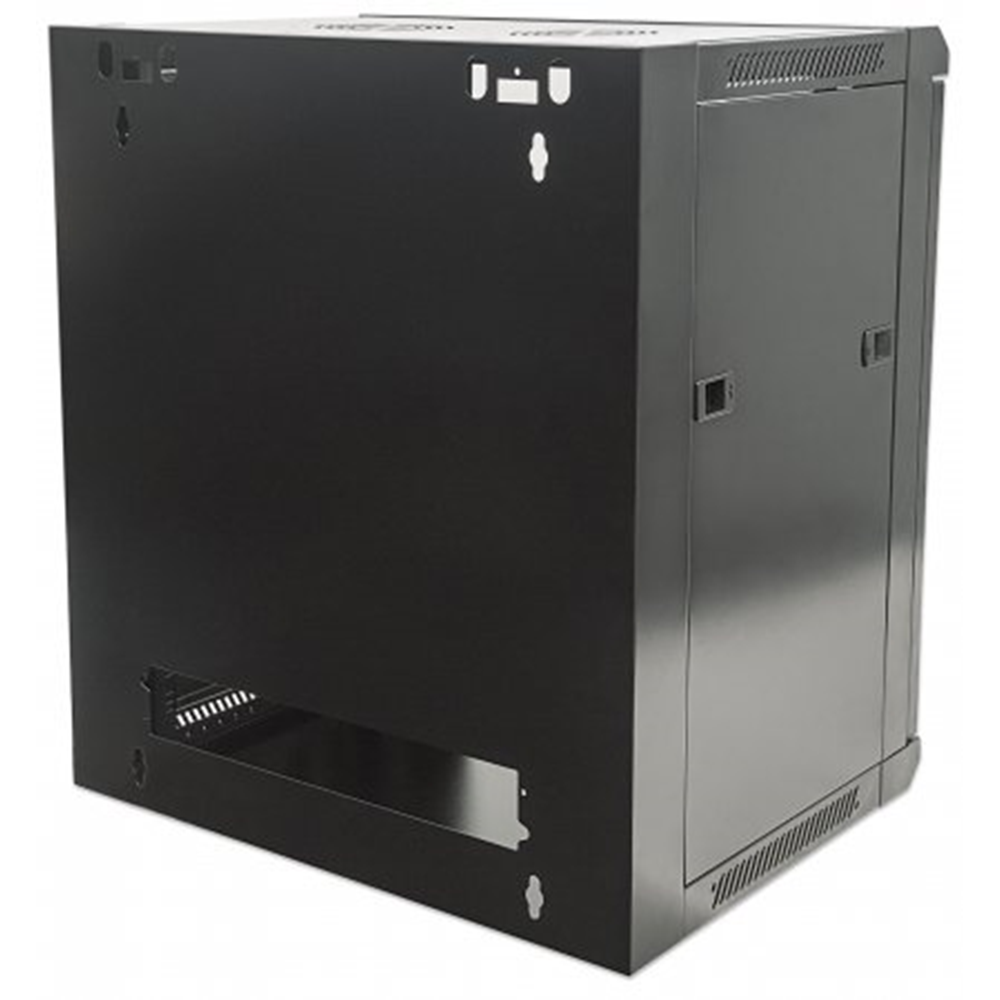 19" Wallmount Cabinet Black RAL9005, 635 x 570 x 450 (mm)