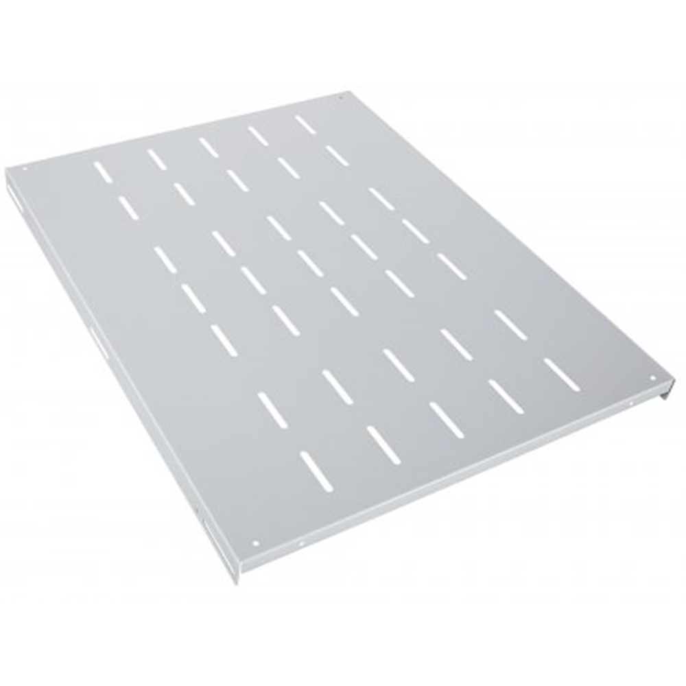 19" Fixed Shelf Grey RAL7035, 489 (L) x 350 (W) x 31.5 (H) [mm]