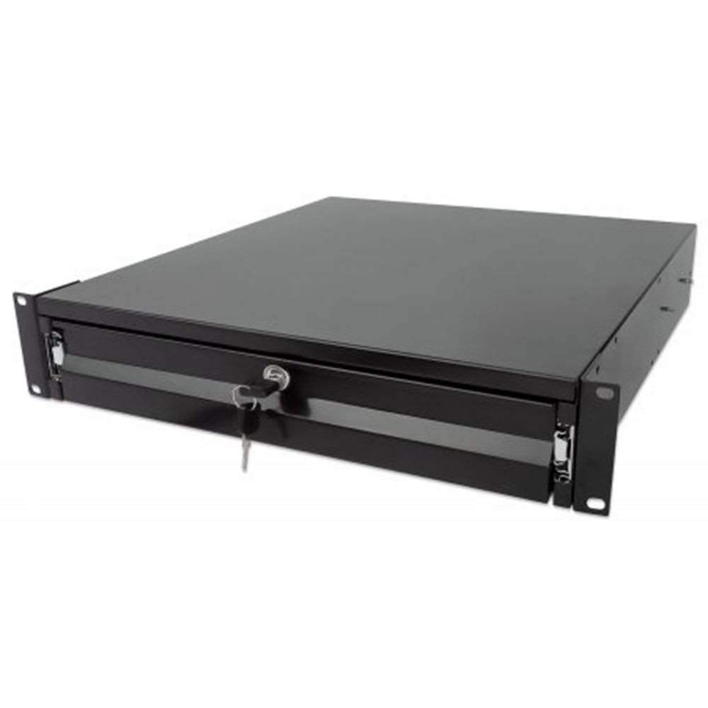19" Storage Drawer Black RAL9005