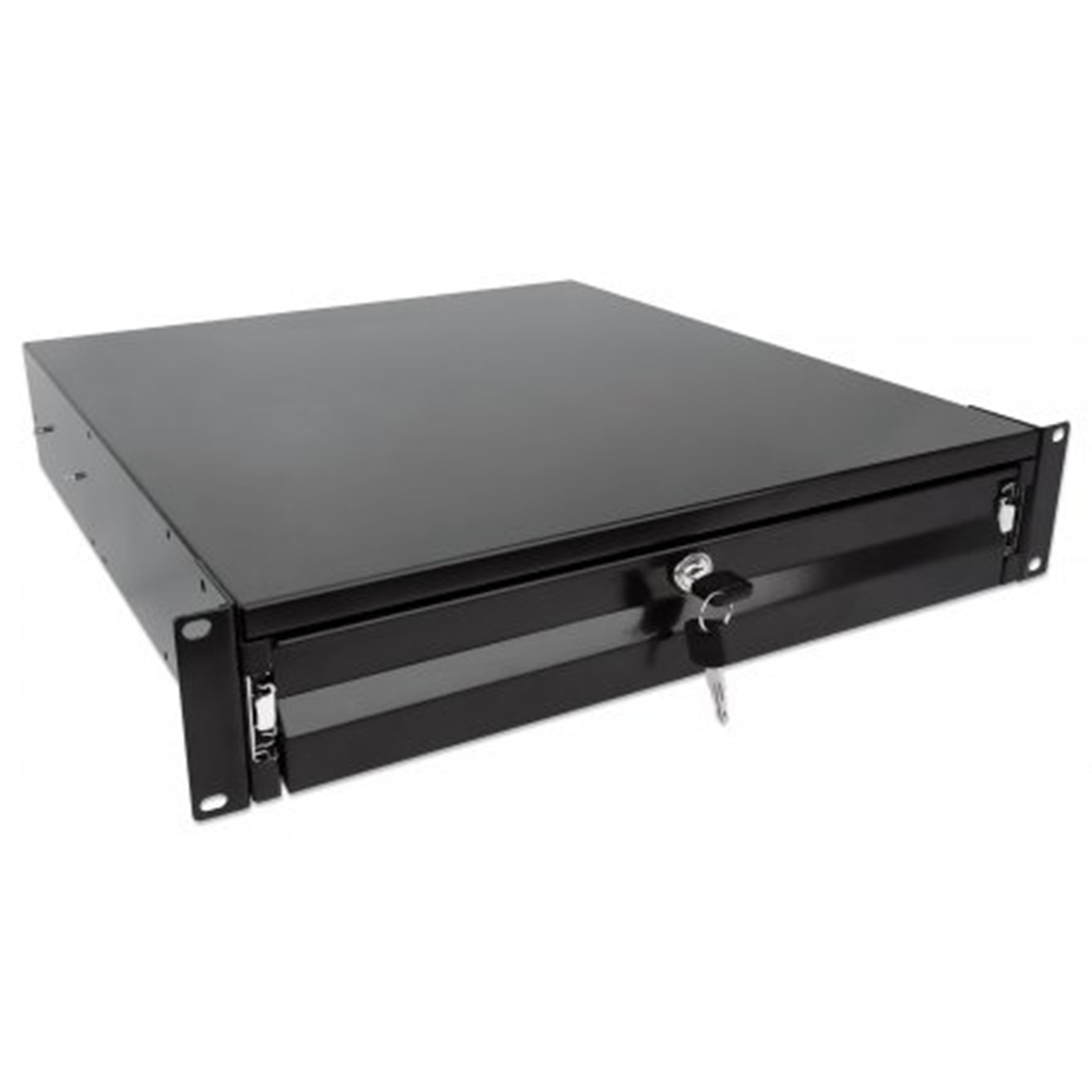 19" Storage Drawer Black RAL9005