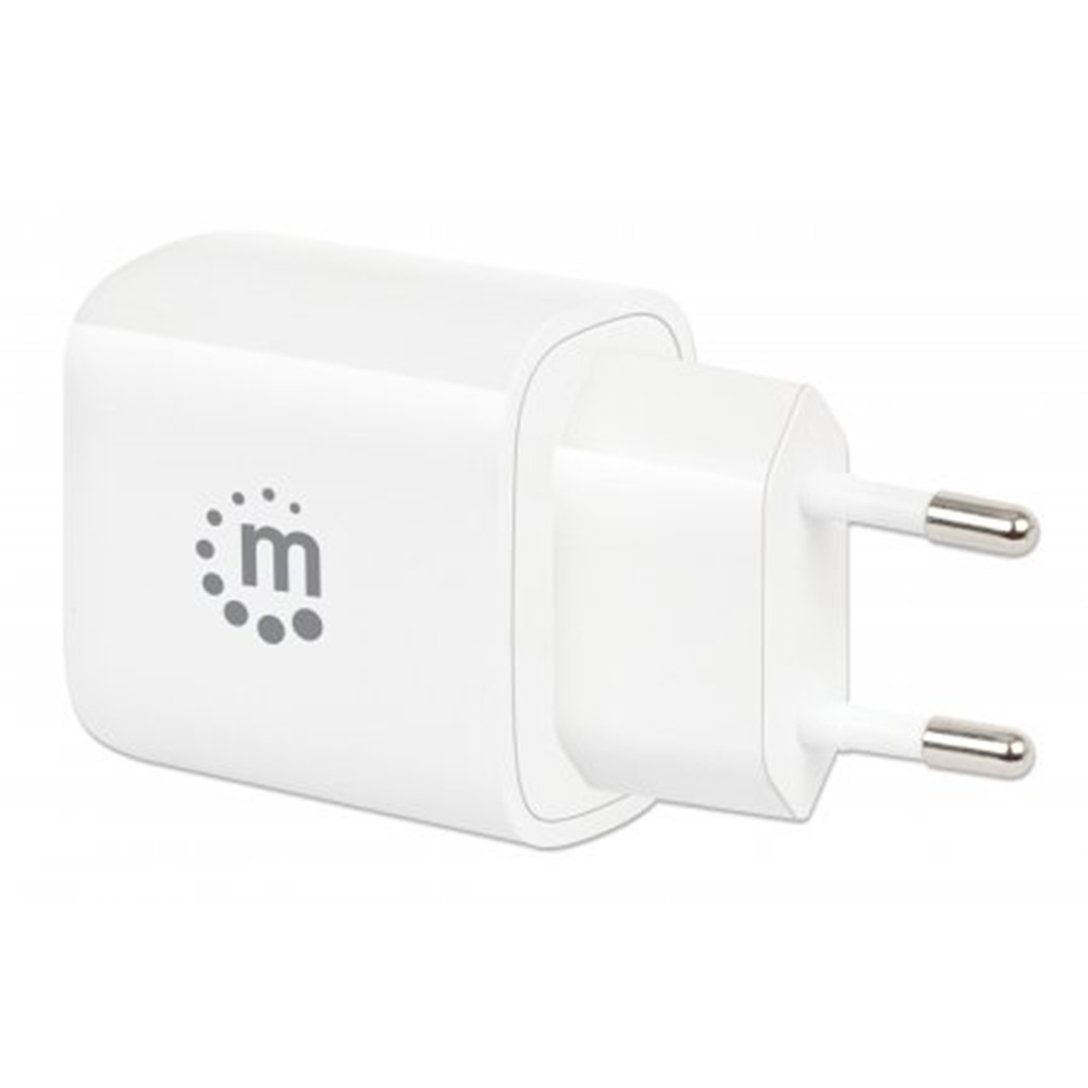 2-Port USB Power Delivery Mini Wall Charger - 20 W