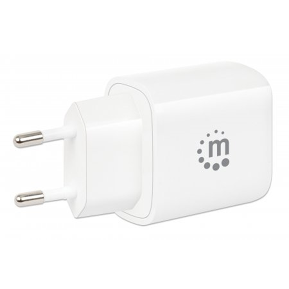 2-Port USB Power Delivery Mini Wall Charger - 20 W