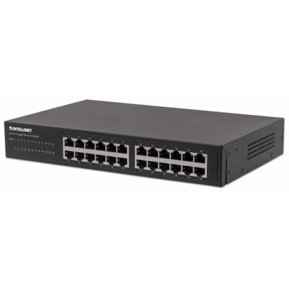 24-Port Gigabit Ethernet Switch Black, 180 (L) x 280 (W) x 44 (H) [mm]