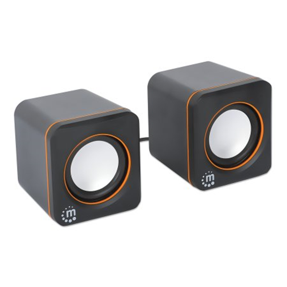 2600 Series Stereo Computer Speakers Black/Orange