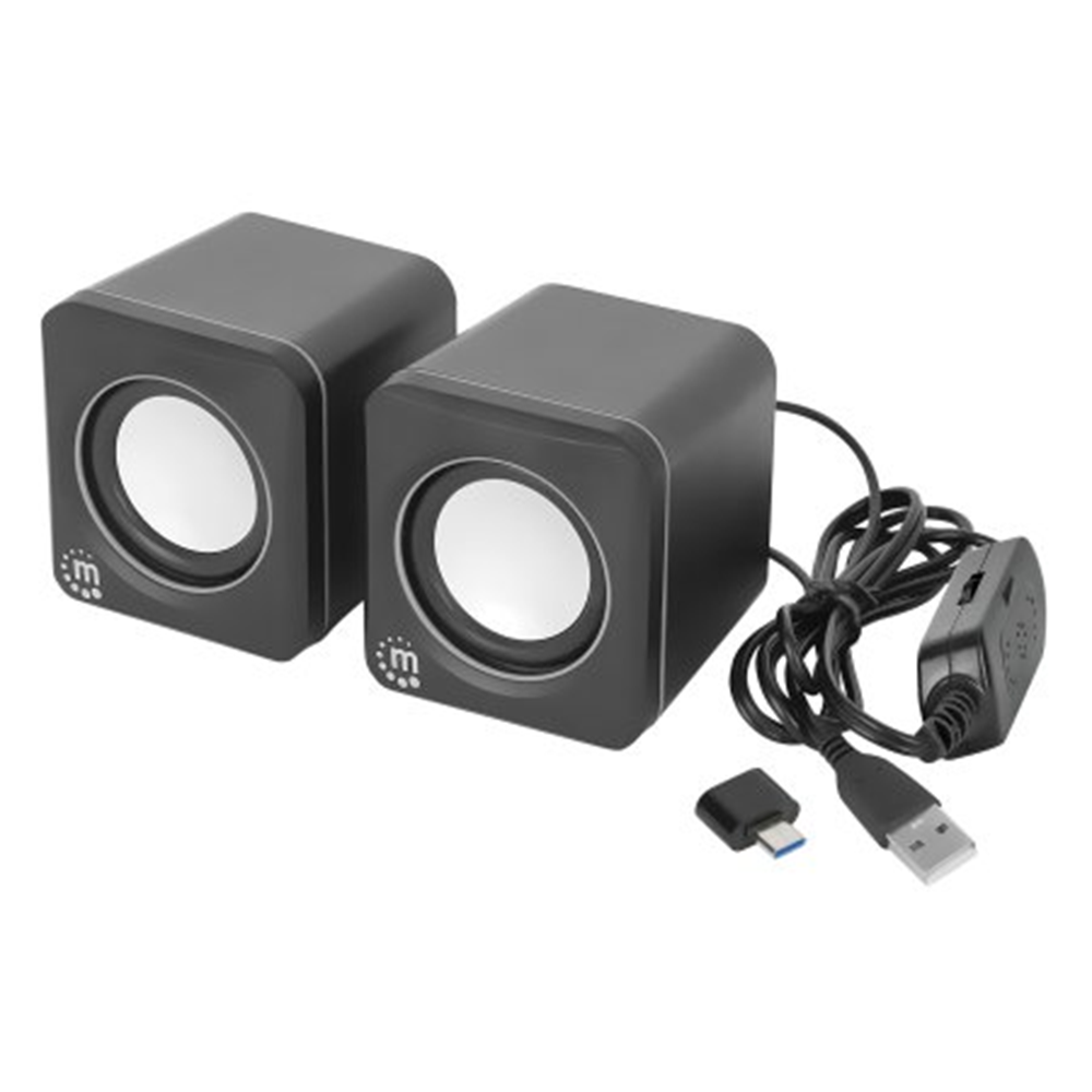 2600 Series Stereo Computer Speakers Black/Silver