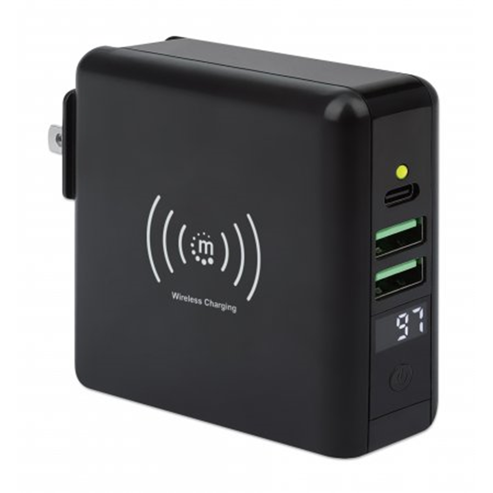 4-in-1 Travel Wall Charger and Powerbank 8,000 mAh