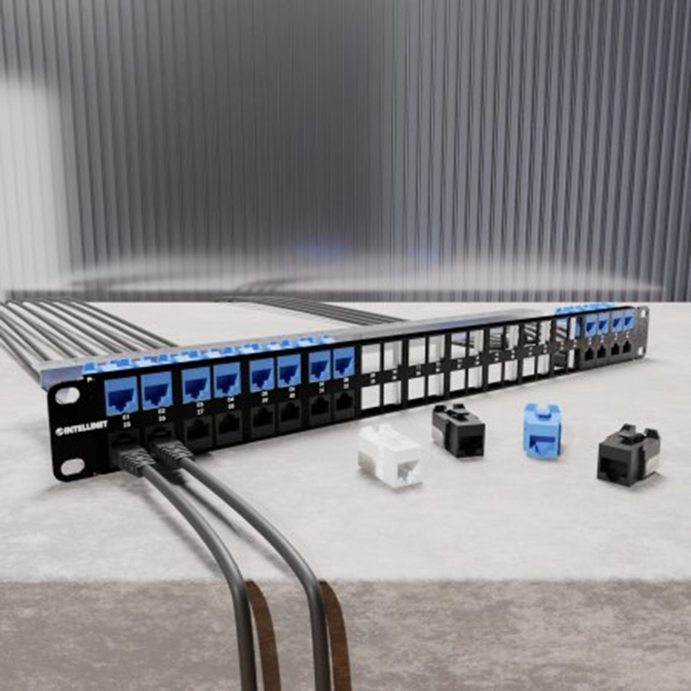 48-Port Shielded Blank Patch Panel, 1U