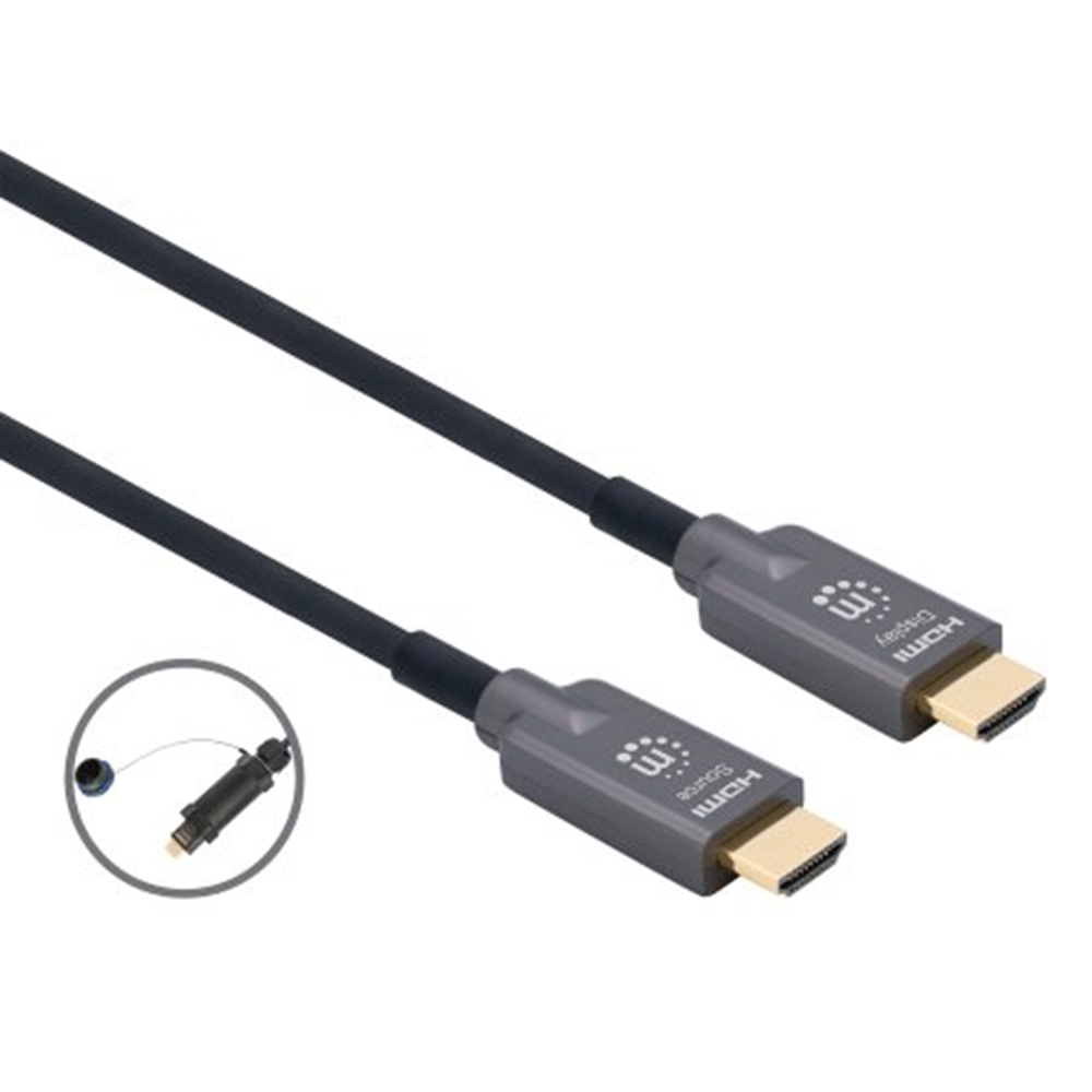 4K@60Hz Armored Outdoor High Speed HDMI Active Optical Cable Black, 30 (L) x 0.033 (W) x 0.03 (H) [m]