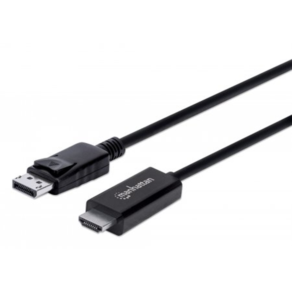 4K@60Hz DisplayPort to HDMI Cable Black, 3000 (L) x 20 (W) x 10 (H) [mm]
