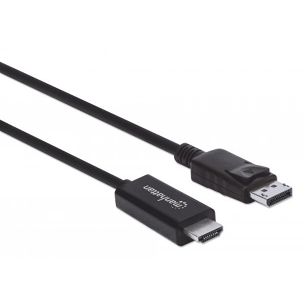 4K@60Hz DisplayPort to HDMI Cable, DisplayPort Male to HDMI Male Cable, 3 m (10 ft.), Black 
