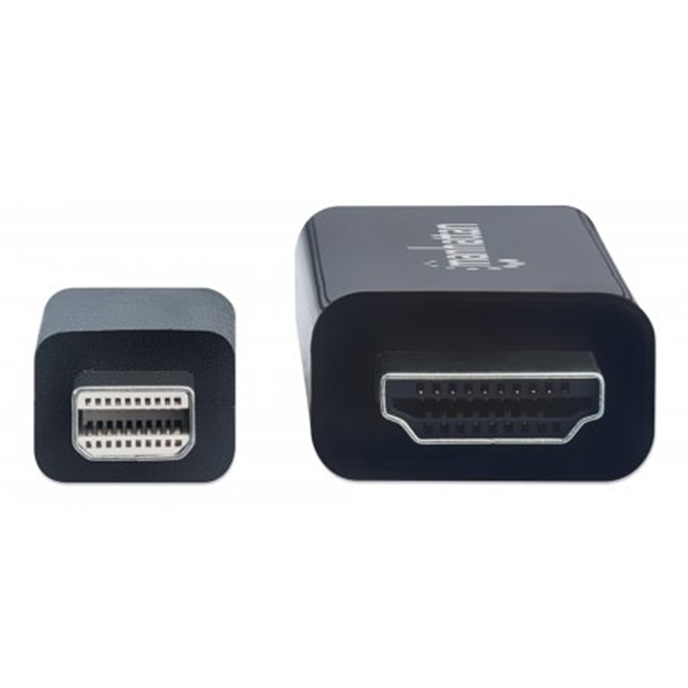 4K@60Hz Mini DisplayPort to HDMI Cable Black, 1800 (L) x 20 (W) x 10 (H) [mm]