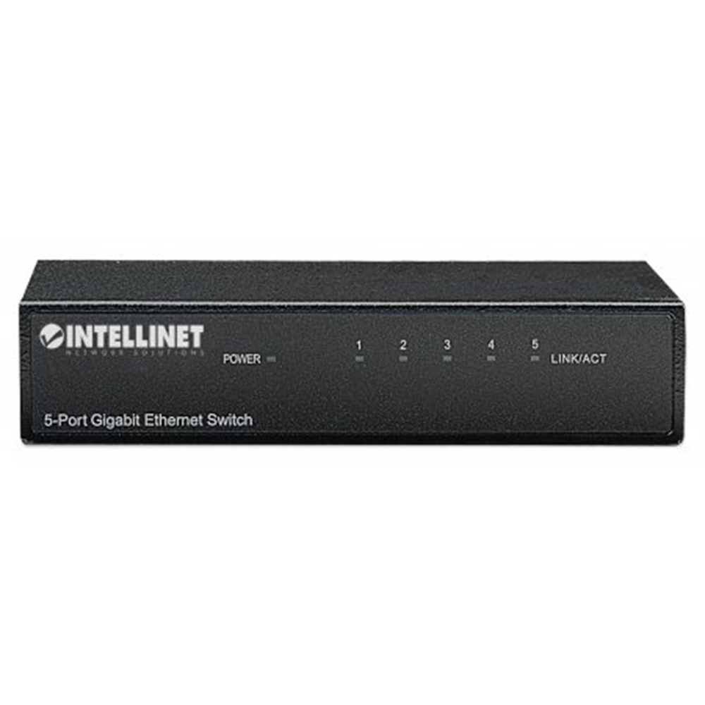 5-Port Gigabit Ethernet Switch Black, 64 (L) x 100 (W) x 24 (H) [mm]
