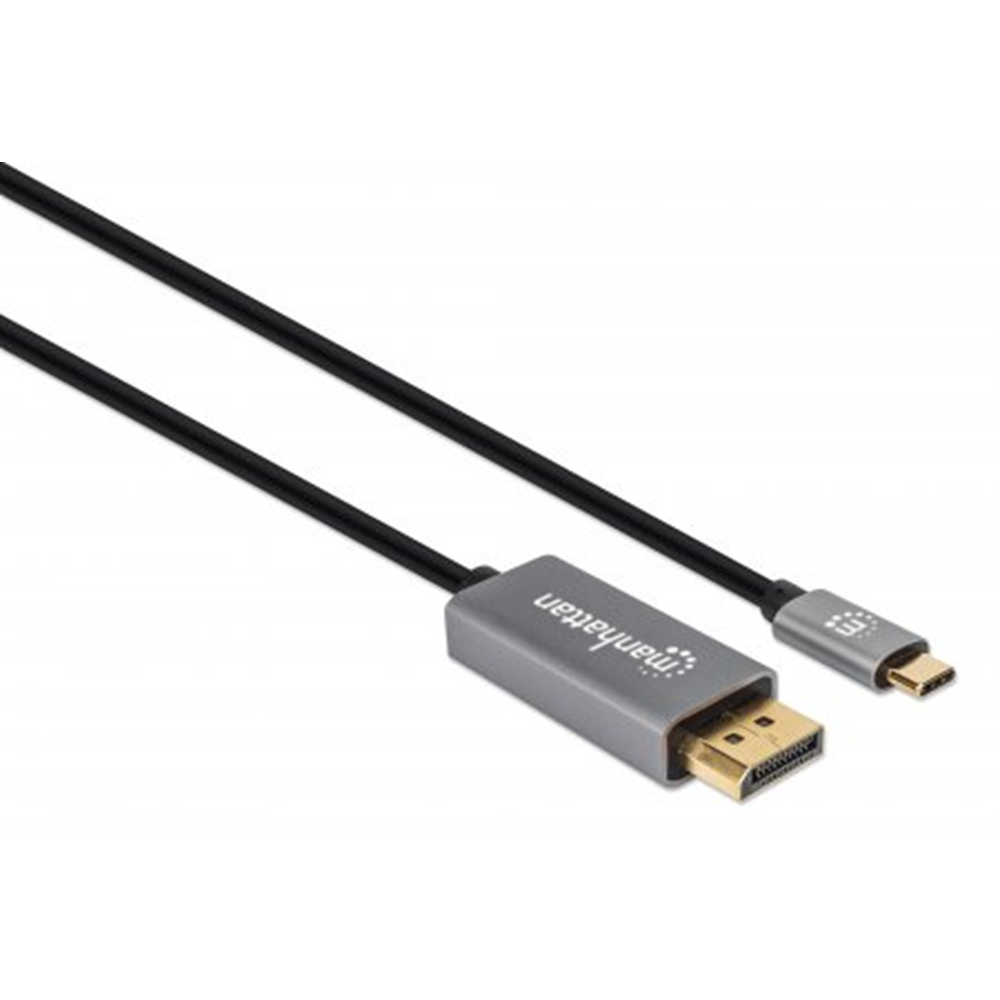 8K@60Hz USB-C to DisplayPort 1.4 Adapter Cable Black, 2000 (L) x 20 (W) x 10 (H) [mm]