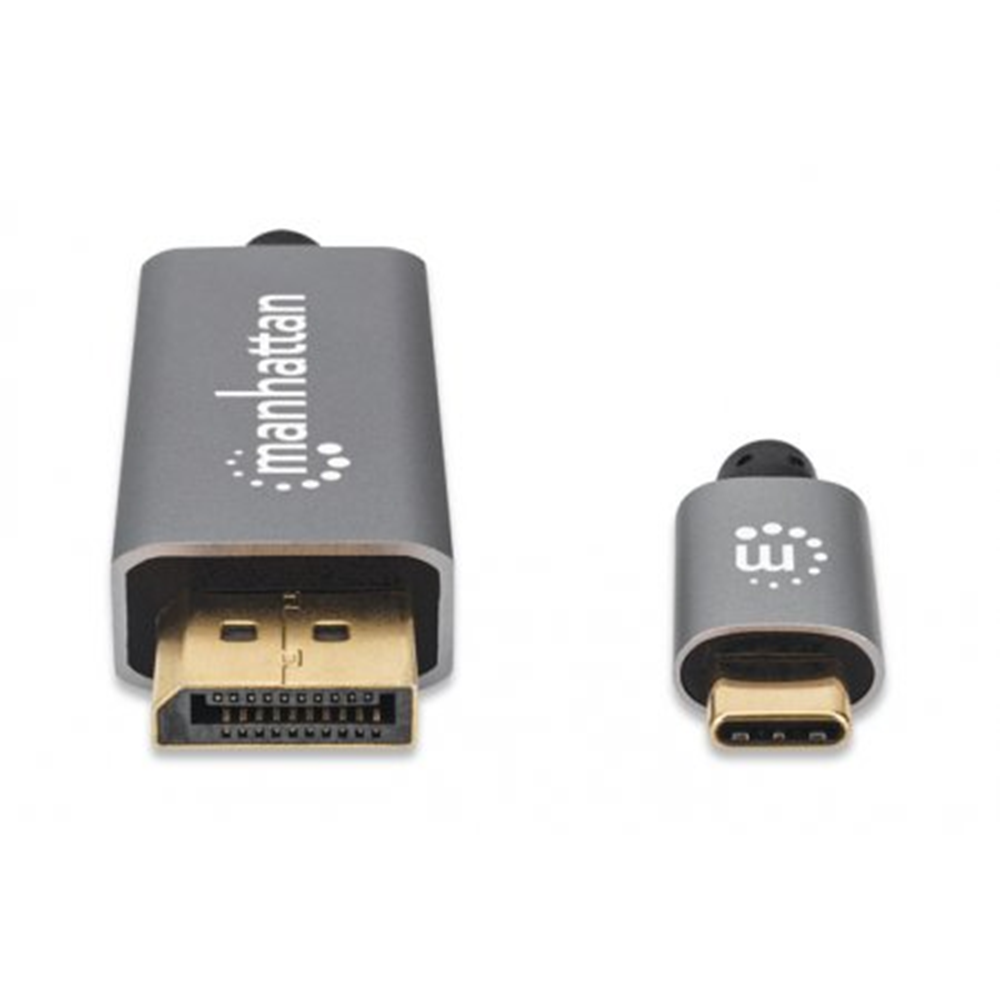 8K@60Hz USB-C to DisplayPort 1.4 Adapter Cable Black, 3000 (L) x 20 (W) x 10 (H) [mm]