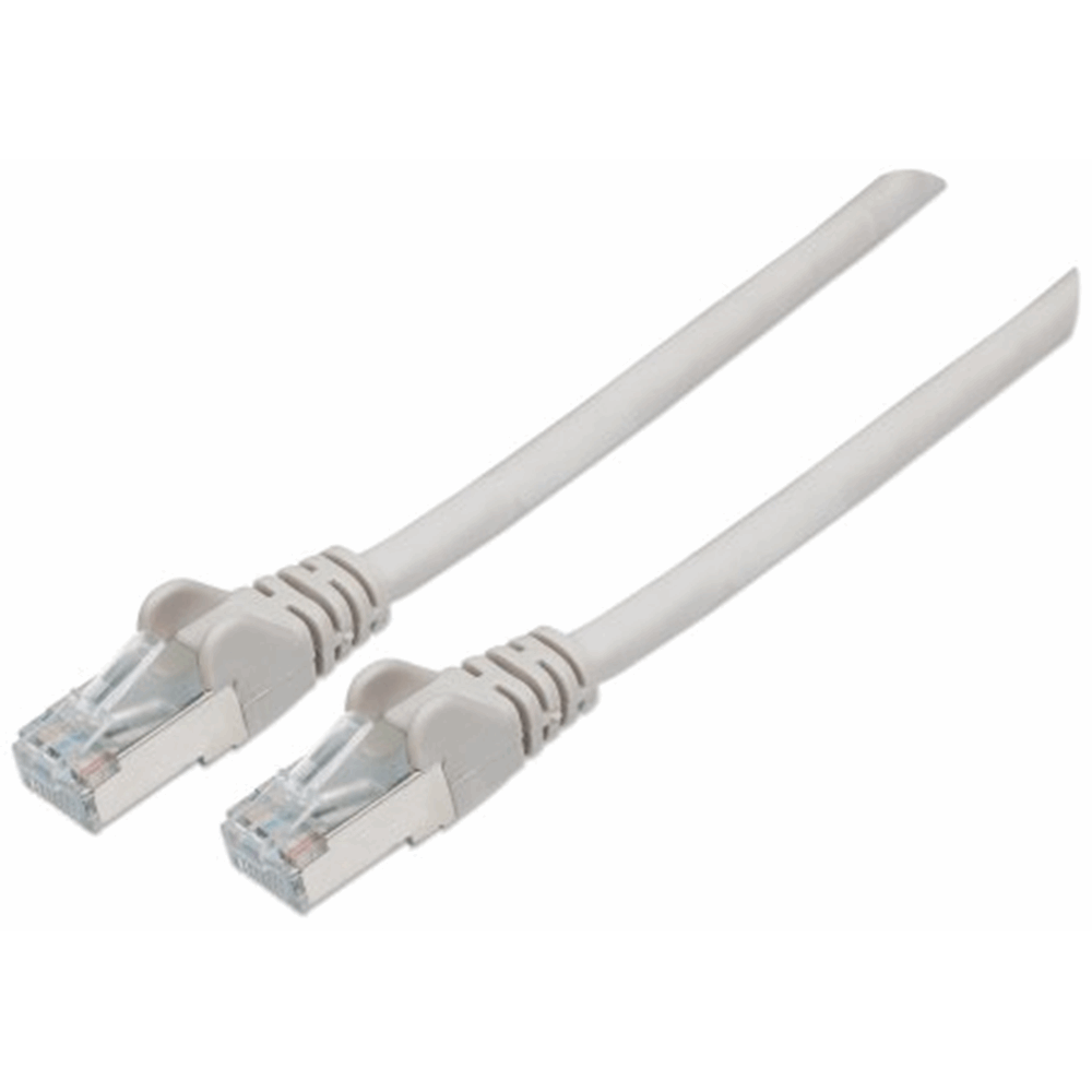 CAT6a S/FTP Network Cable Gray, 0.5 m