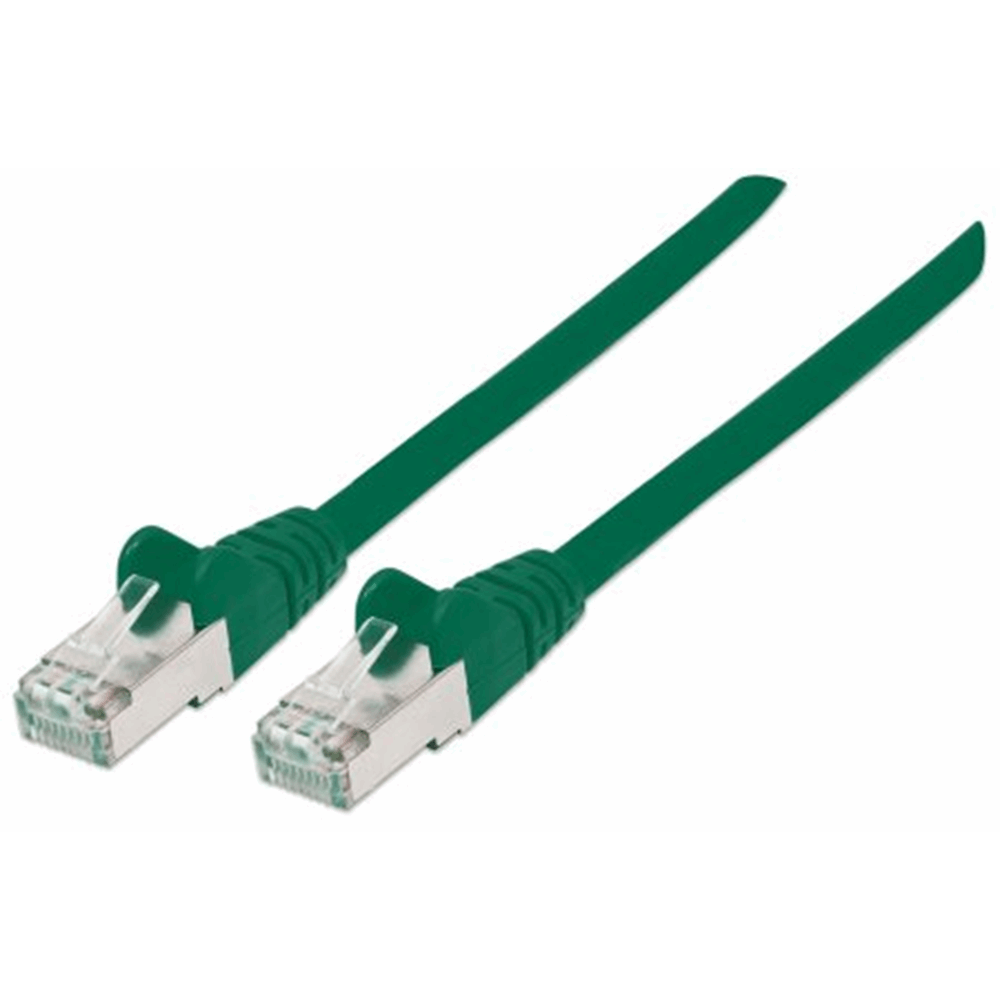 CAT6a S/FTP Network Cable Green, 0.5 m