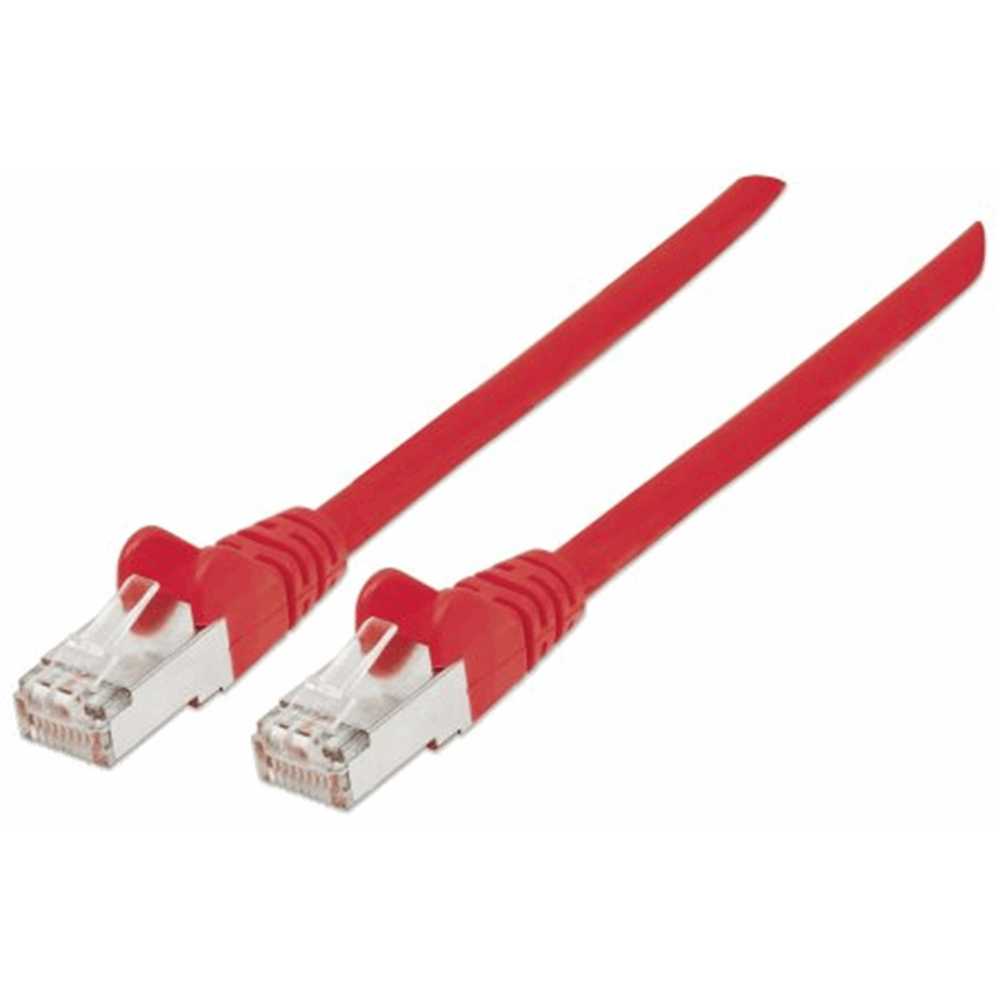 CAT6a S/FTP Network Cable Red, 0.5 m