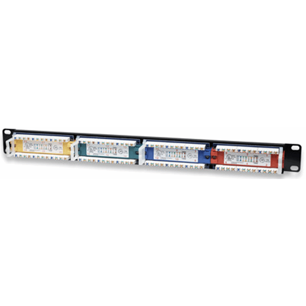 Cat5e Color-Coded Patch Panel