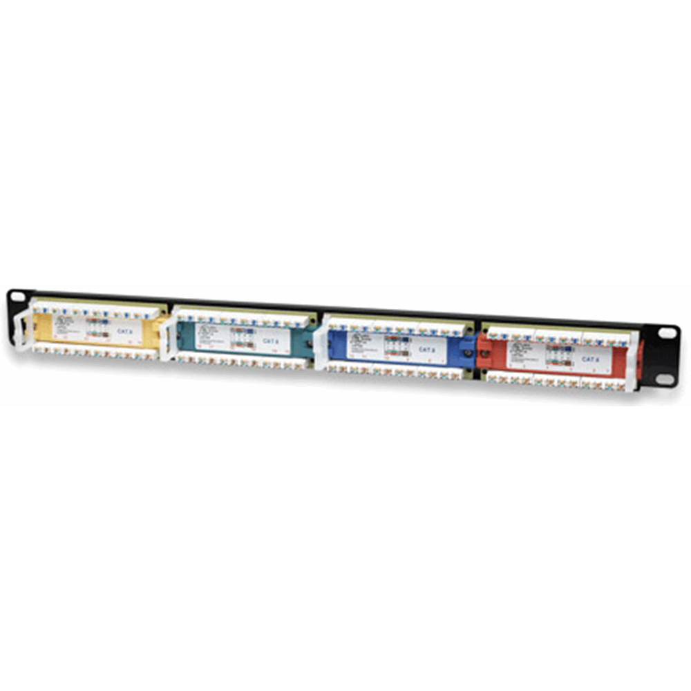 Cat6 Color-Coded Patch Panel